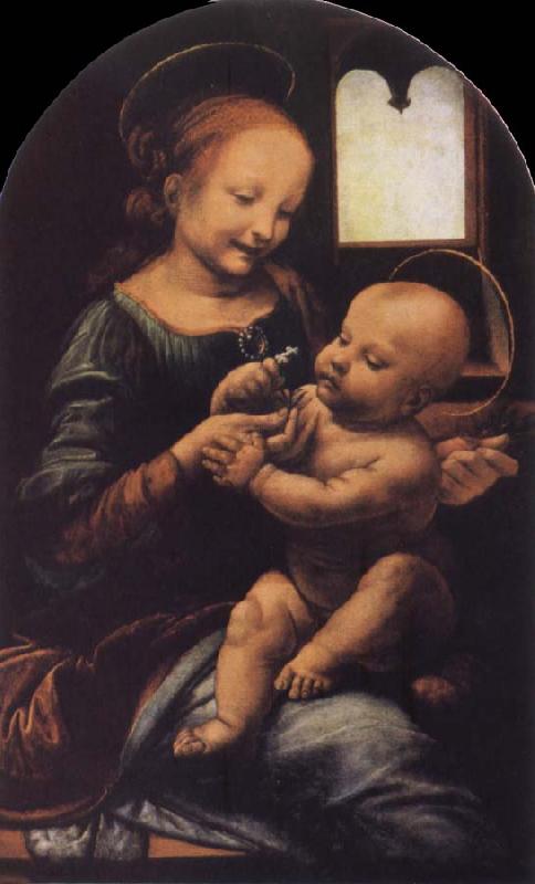 Leonardo  Da Vinci Madonna with a Flower France oil painting art